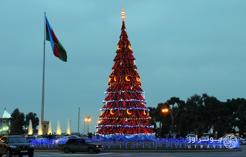 حال‌وهوای کریسمس در باکو